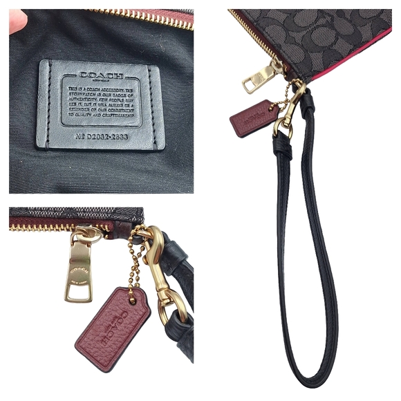 Coach Dempsey Patch Gallery Wristlet Pouch & Zip Around Wallet Bundle - 2 Pieces - Picture 7 of 16